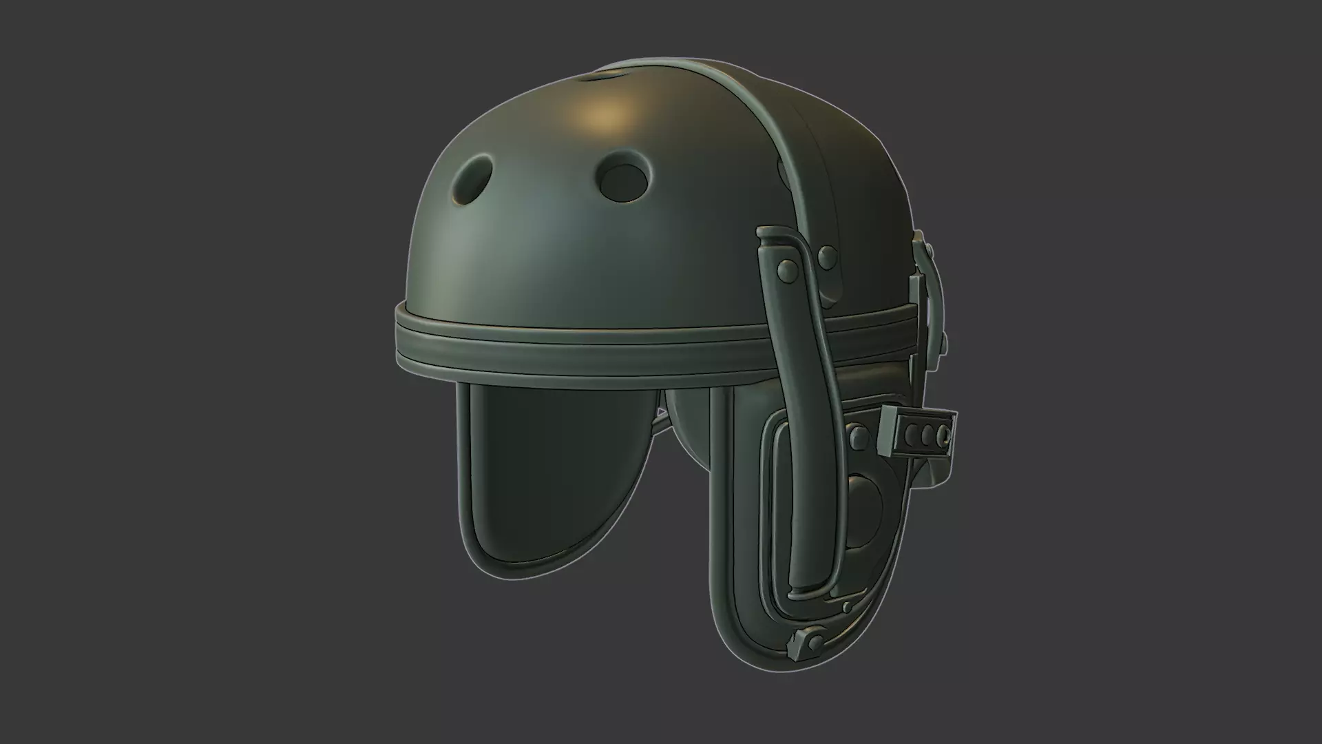 Tactical Combat Helmet Mk3 3D Printable Model 3D print model