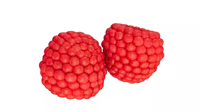 Fruit Berries Collection  Low-poly 3D model 7
