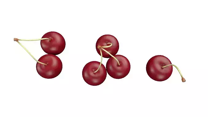 Fruit Berries Collection  Low-poly 3D model 5