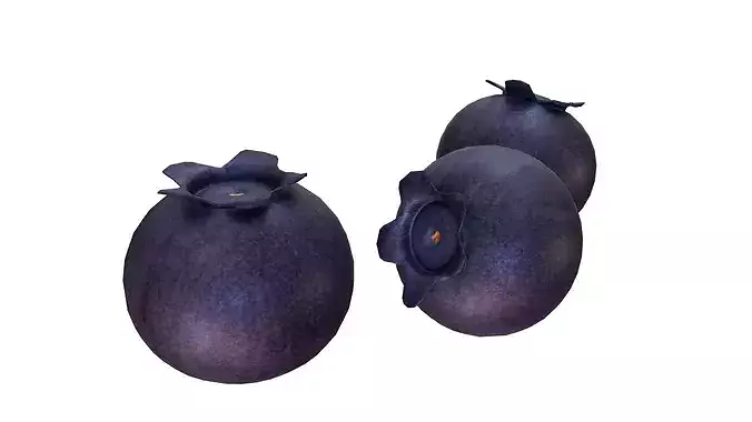 Fruit Berries Collection  Low-poly 3D model 2