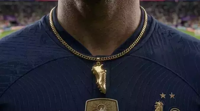 Luxury Golden Football Boot Pendant 3D Print Model