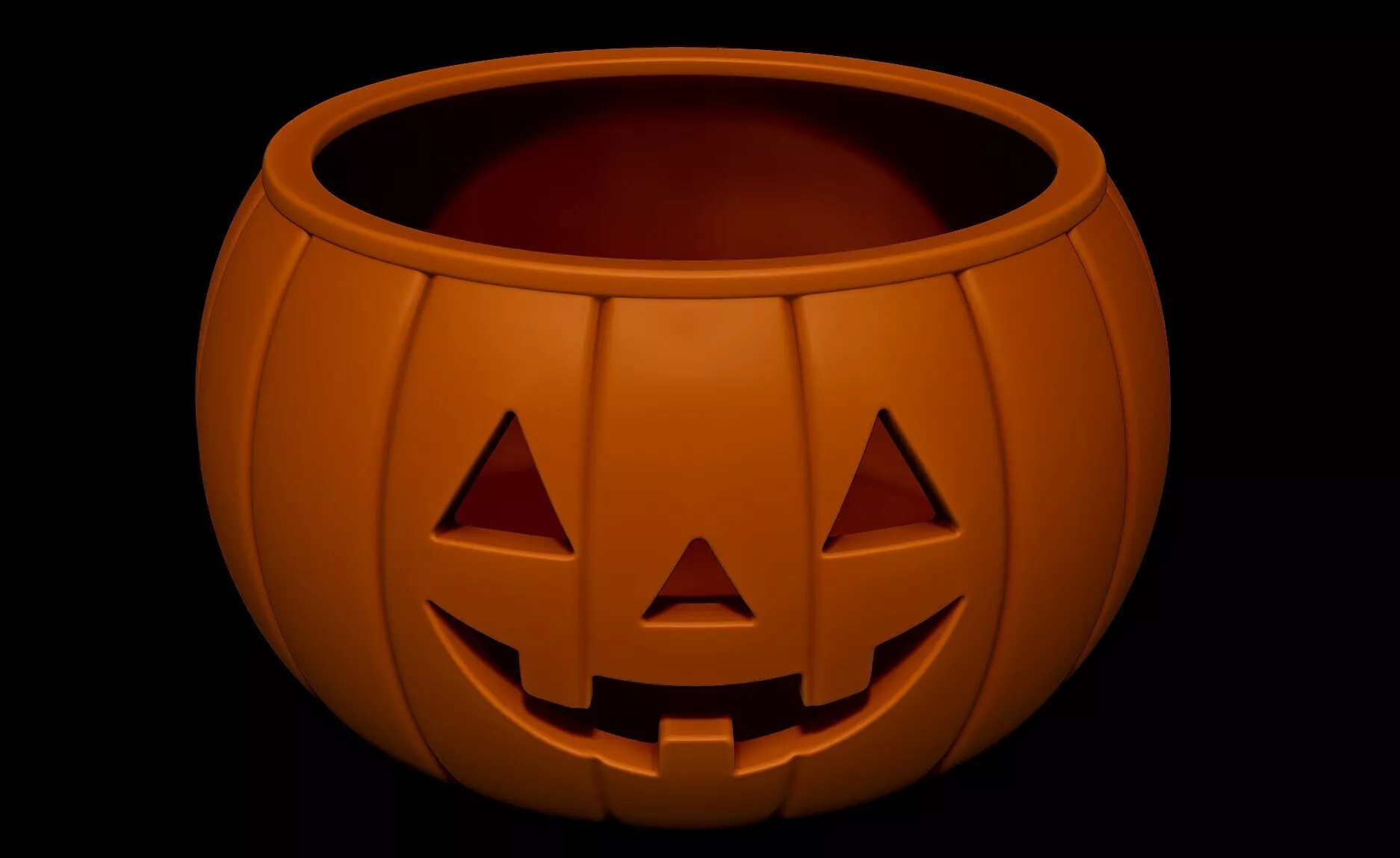 Free Pumpkin Candy Bowl STL Free 3D print model