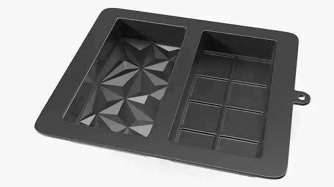 Chocolate Bar Mold Graphite 3D model