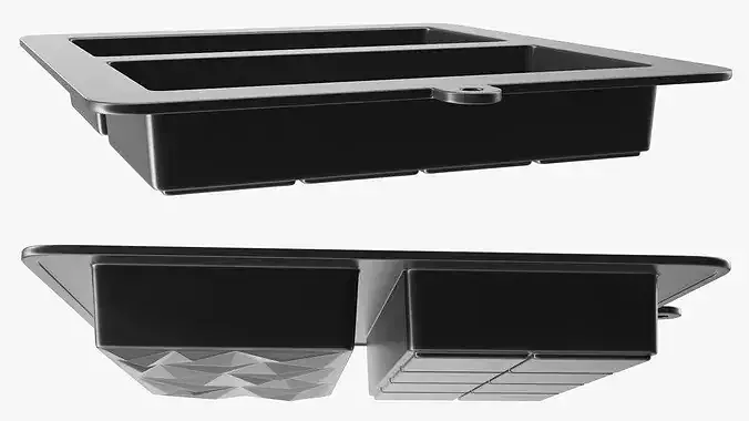 Chocolate Bar Mold Graphite 3D model 6