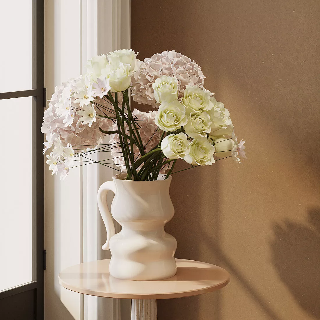 floral arrangement flower art fresh flowers orchid 3D model