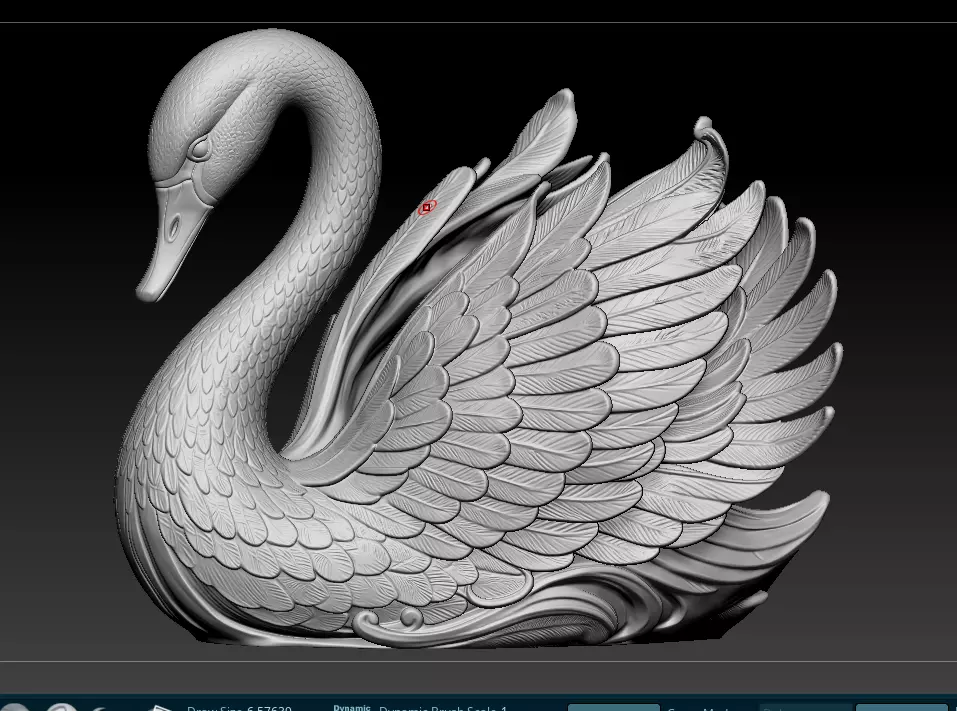 SWAN 3D PRINTED MODEL 3D print model