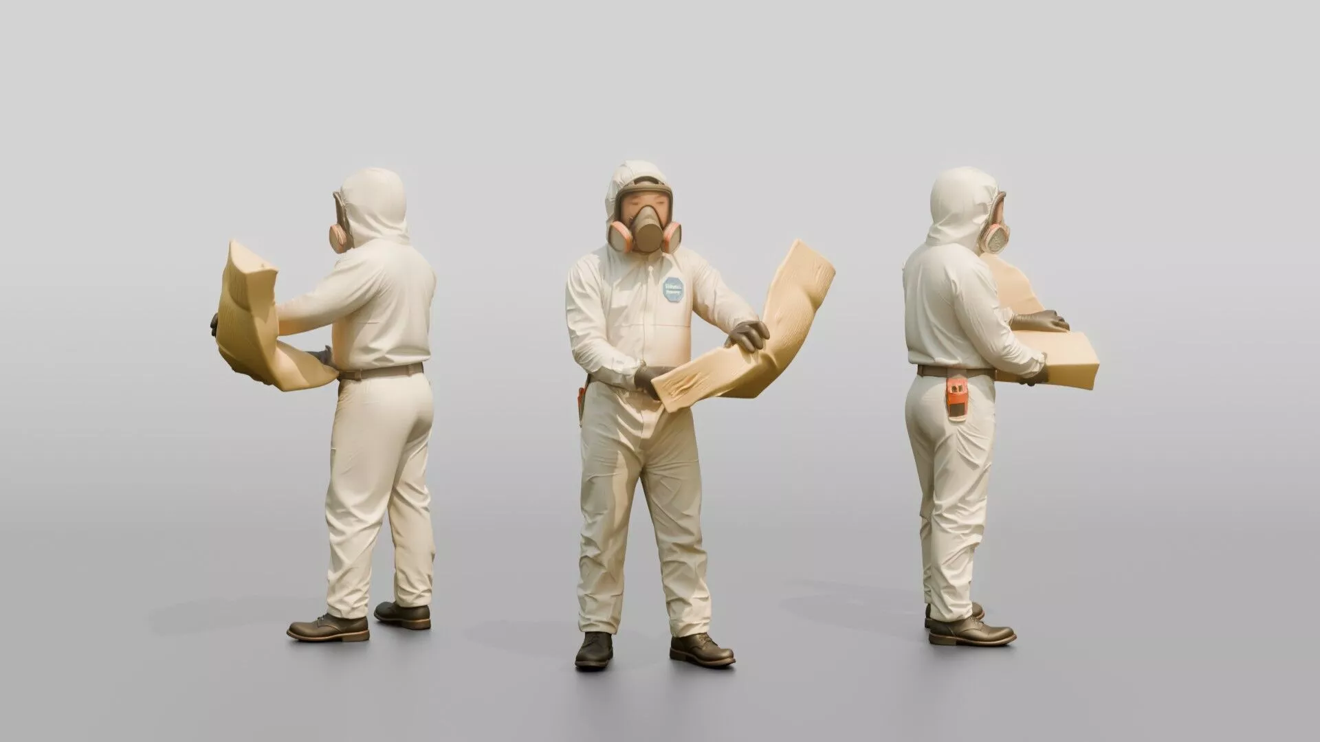 Insulator in a Protective Suit 3D model