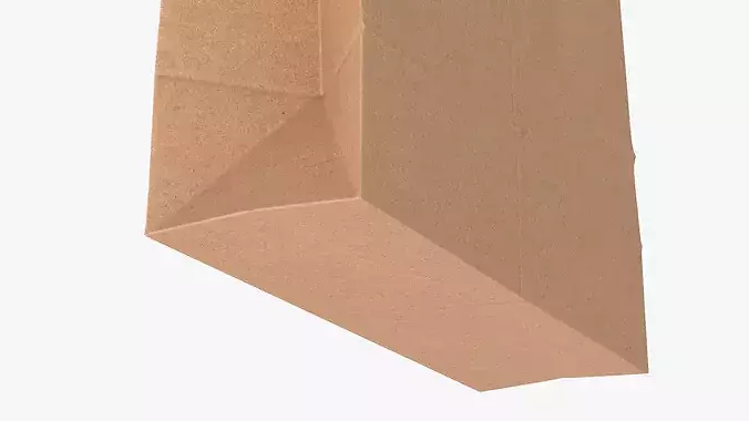 Paper Shopping Bag 3D model 6
