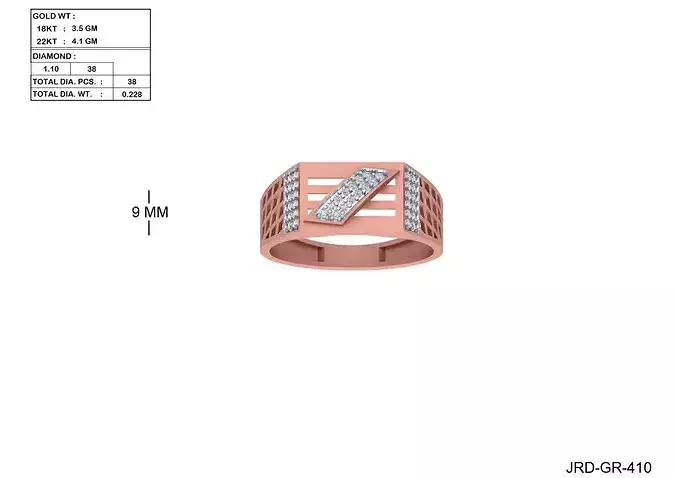 Gents Ring Collection 80 STL Files for Jewelry Manufacturing