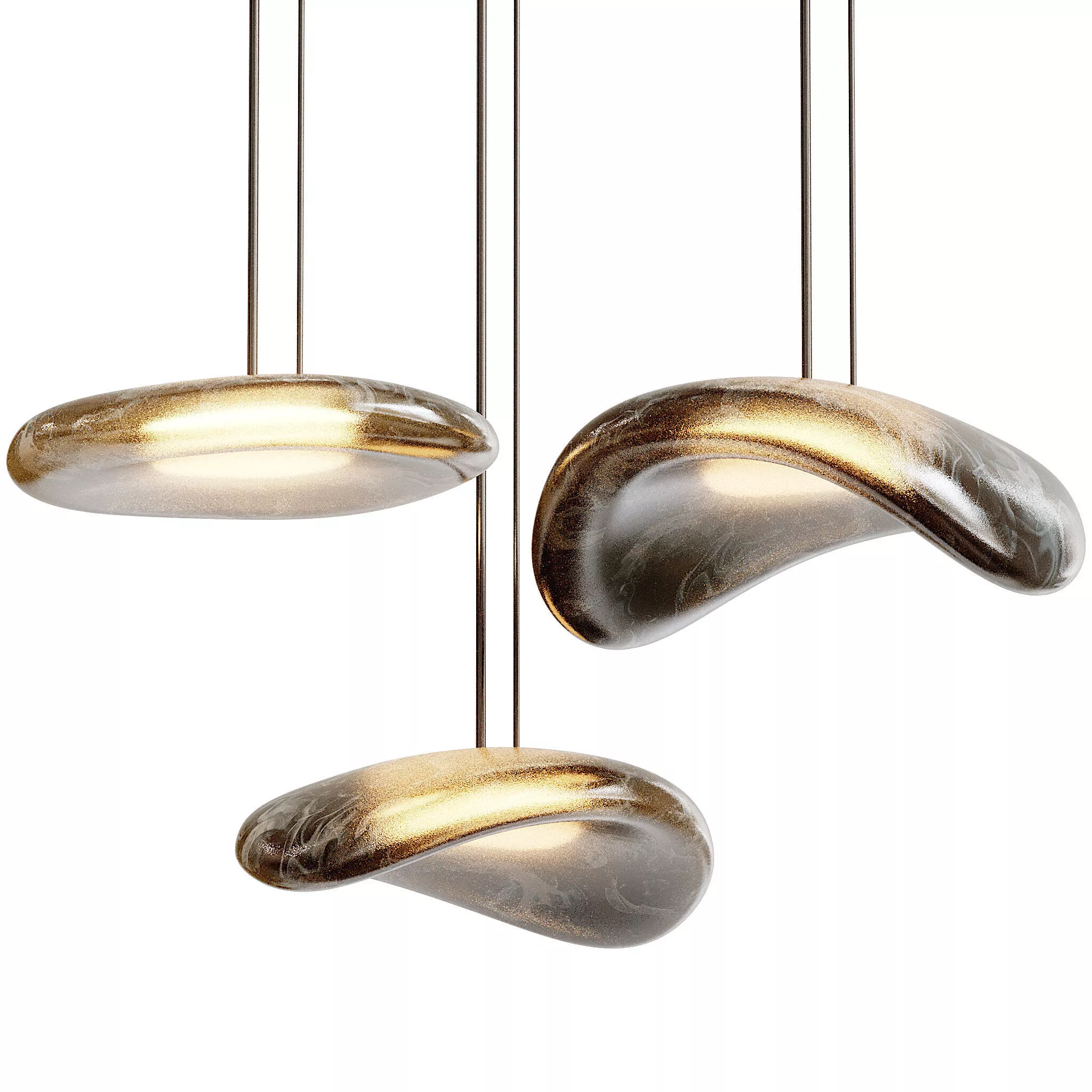 Minimalistic Ceiling Pendant Lights 3D model