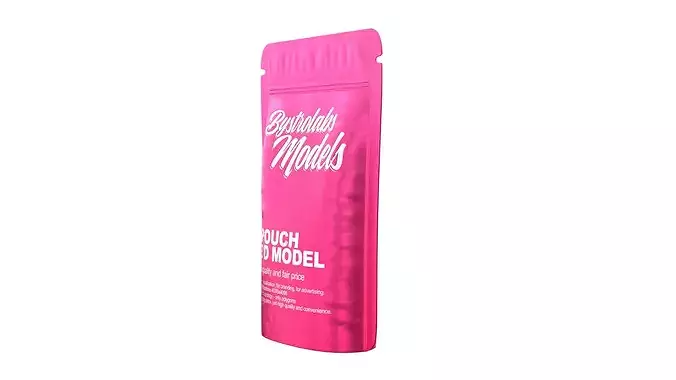 Stand-up Pouch Low-poly 3D model 4
