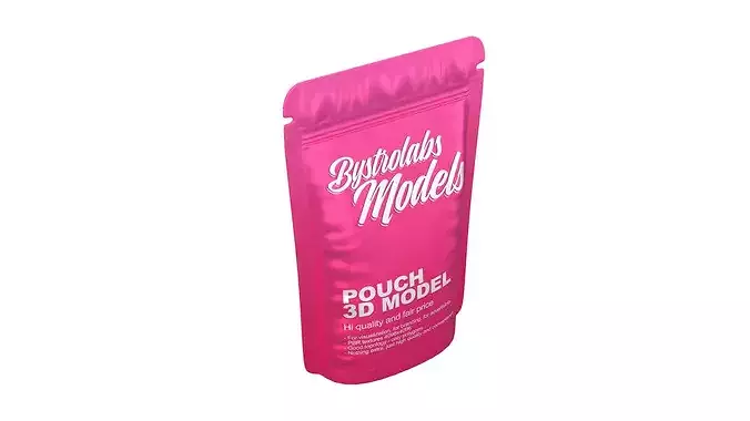 Stand-up Pouch Low-poly 3D model 5