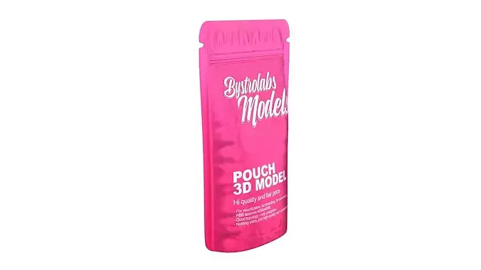 Stand-up Pouch Low-poly 3D model 6