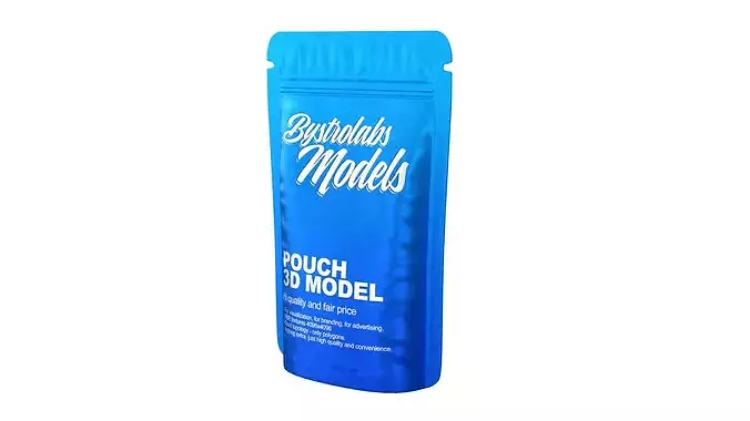 Food pouch Low-poly 3D model 3