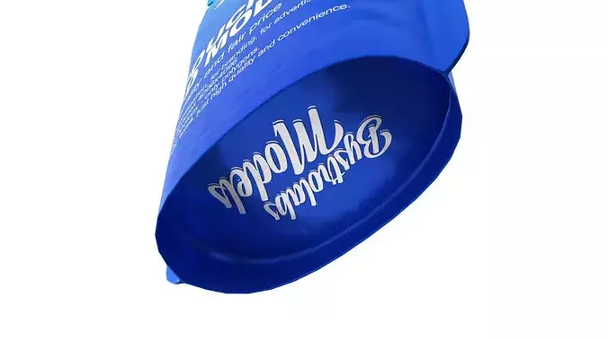 Food pouch Low-poly 3D model 7