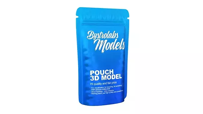 Food pouch Low-poly 3D model