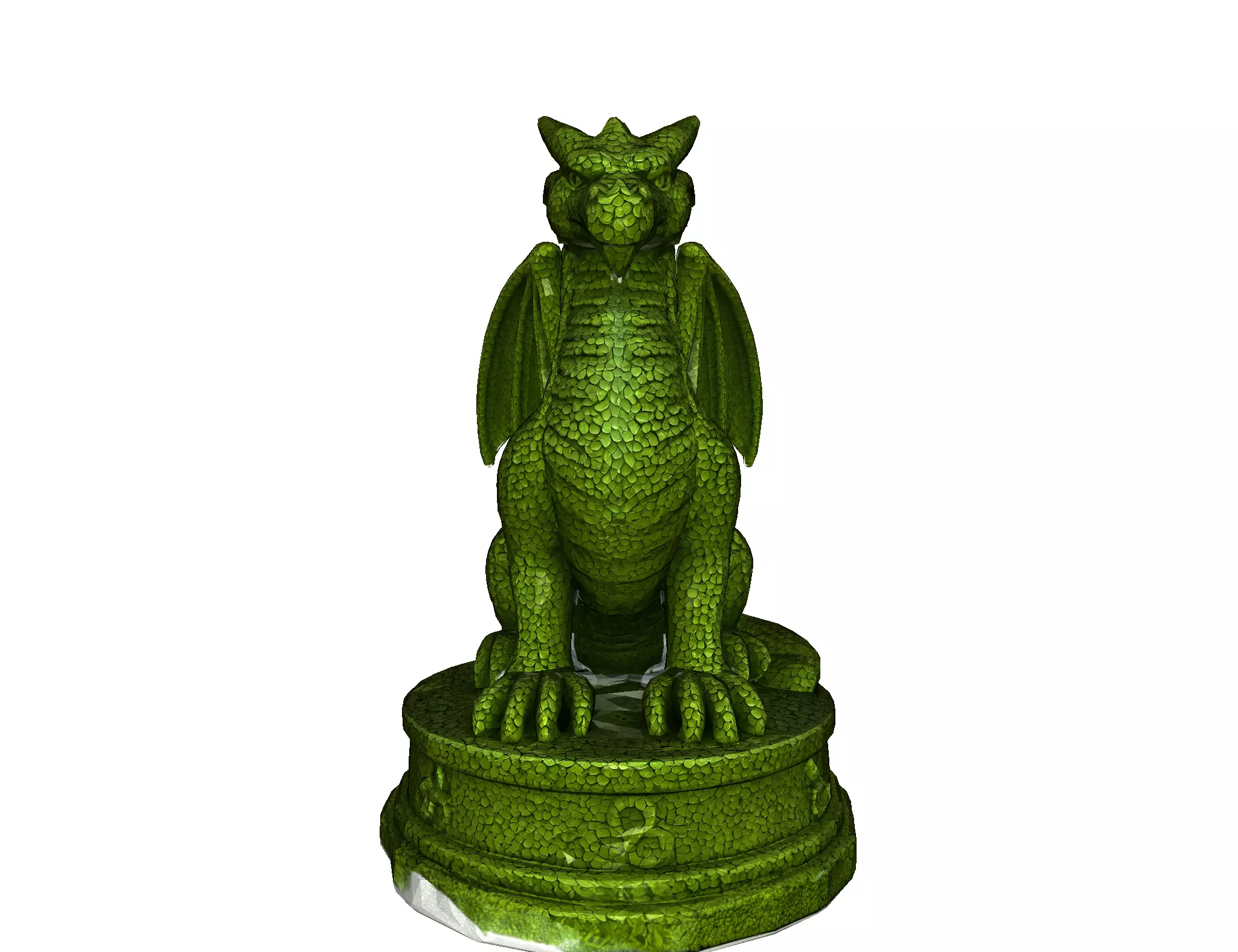 Garden Topiary Dragon 3D model