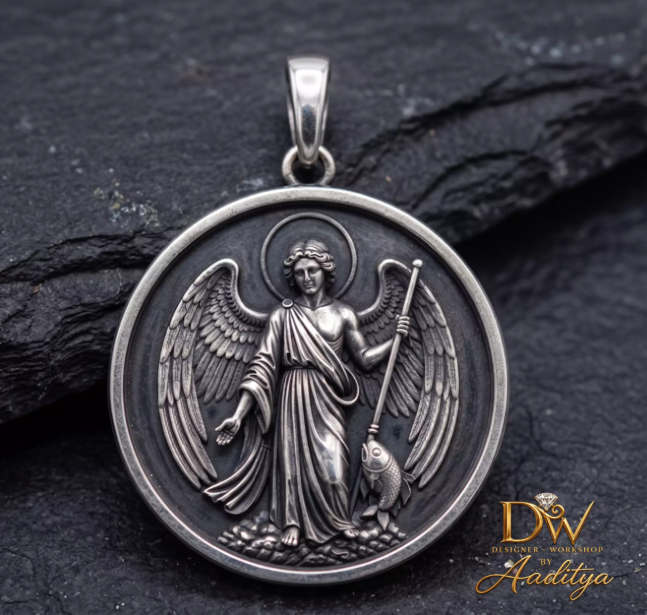 Saint Raphael Medallion 3D print model