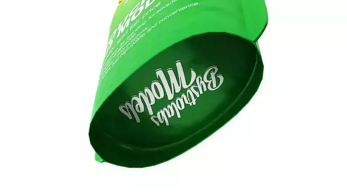 Plastic Pouch Low-poly 3D model 7