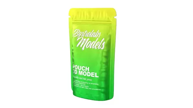 Plastic Pouch Low-poly 3D model 3