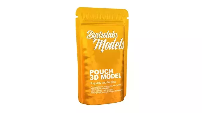 Pouch Low-poly 3D model