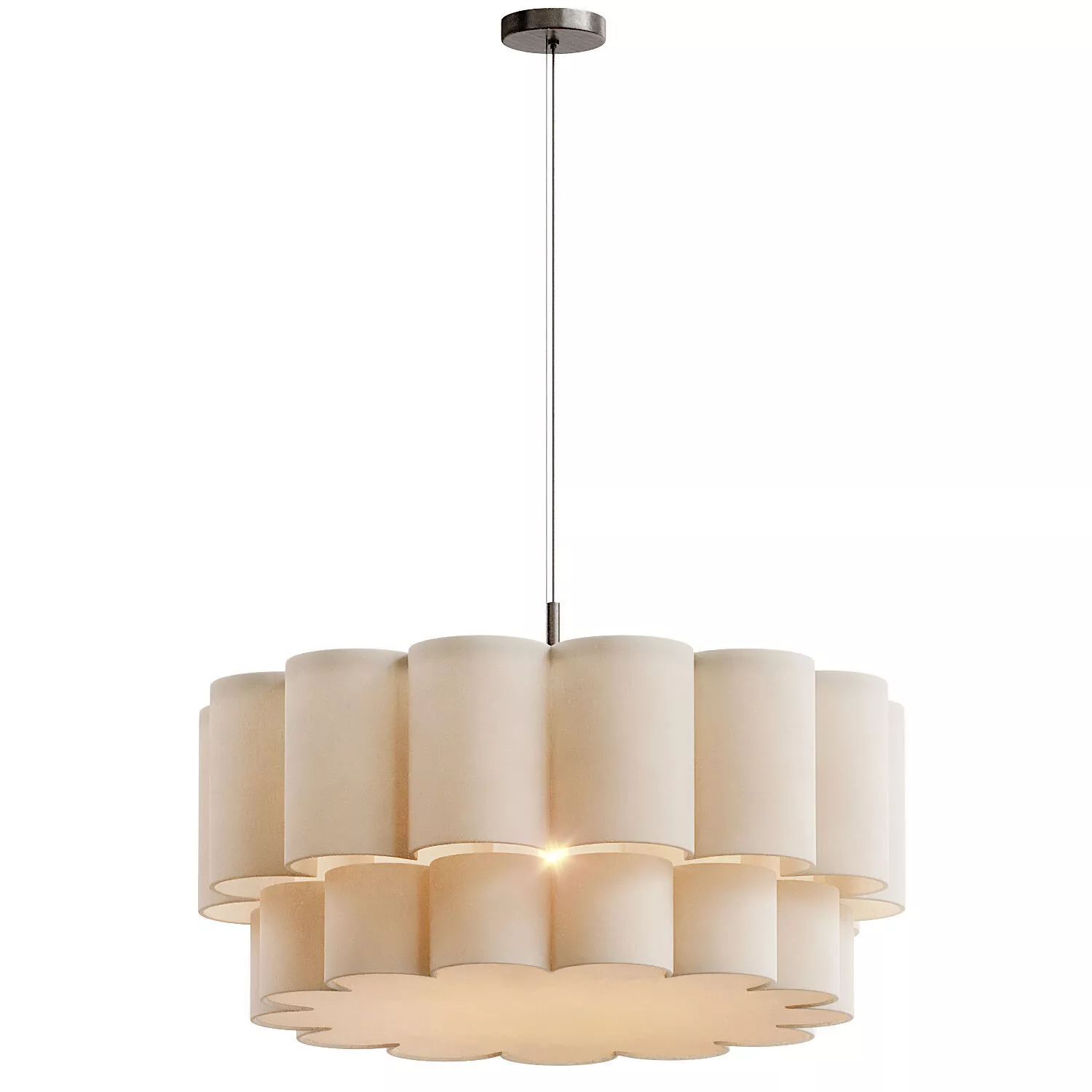 Celine D85 White Pendant Light 3D model