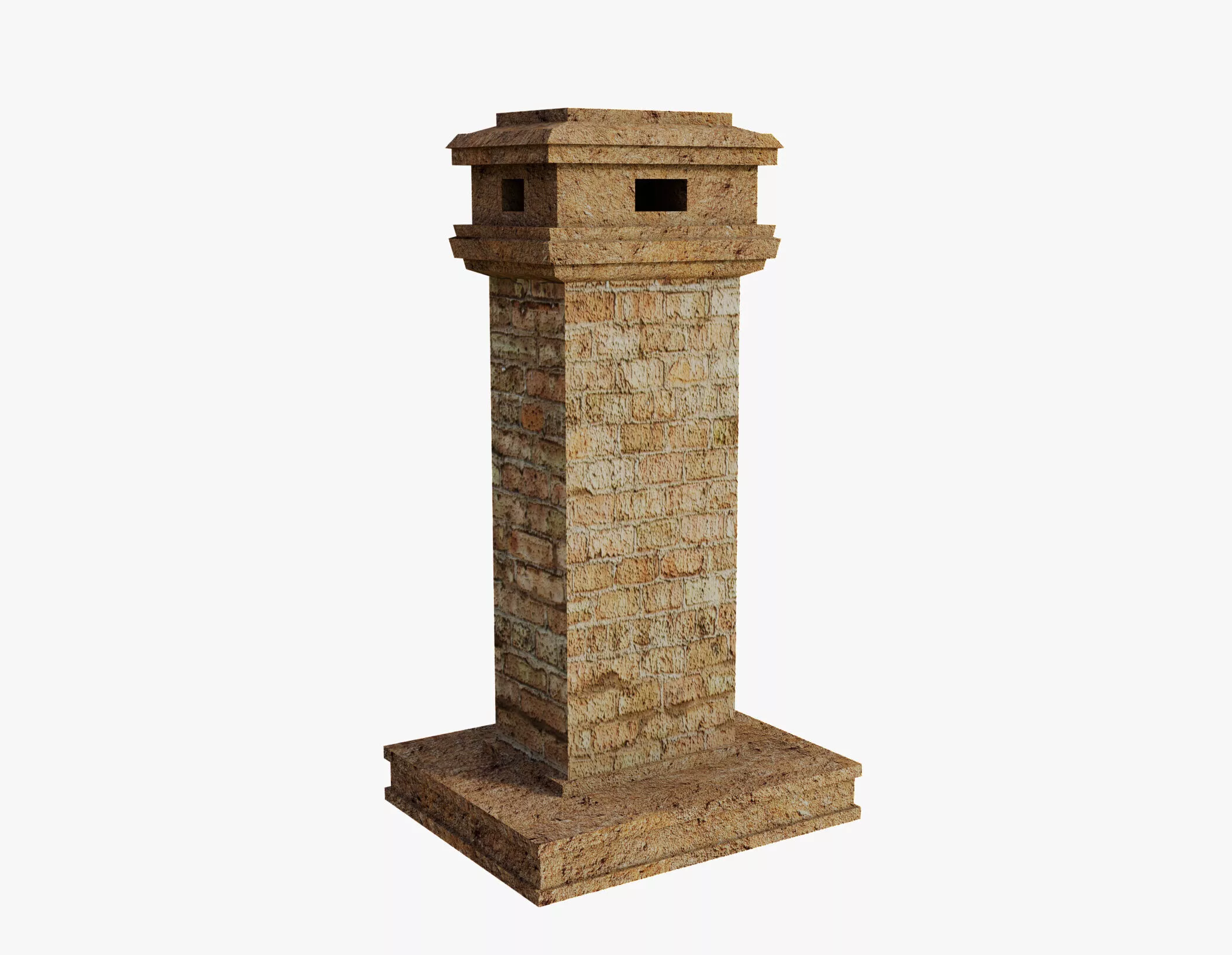 Free old chimney Free 3D model