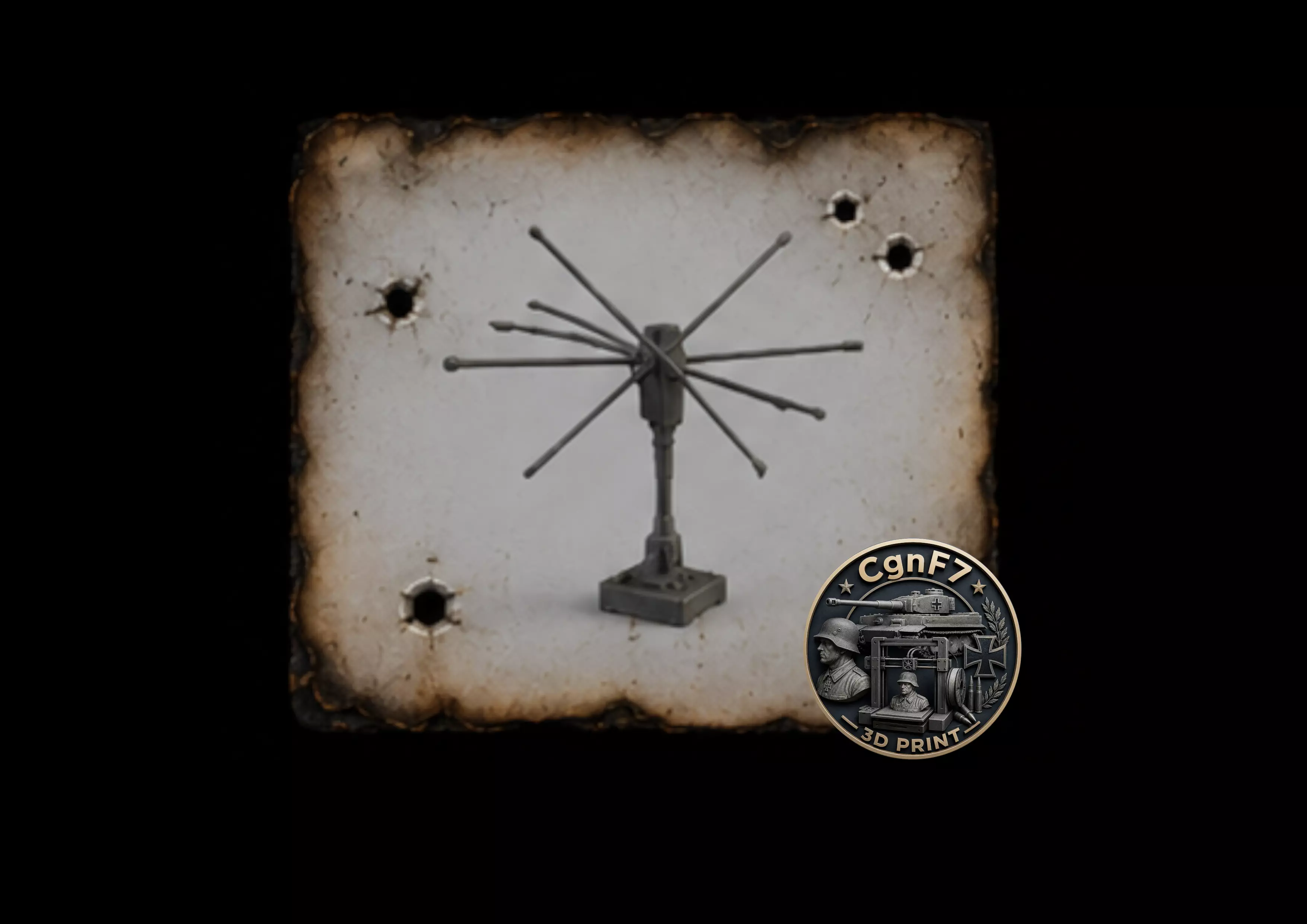 Radar Antenna 3D Printable STL 3D print model