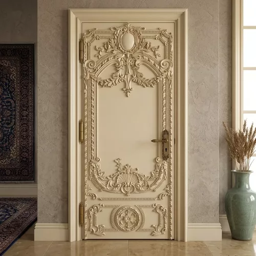 Classic Louis XV Baroque Door Panel Relief STL CNC