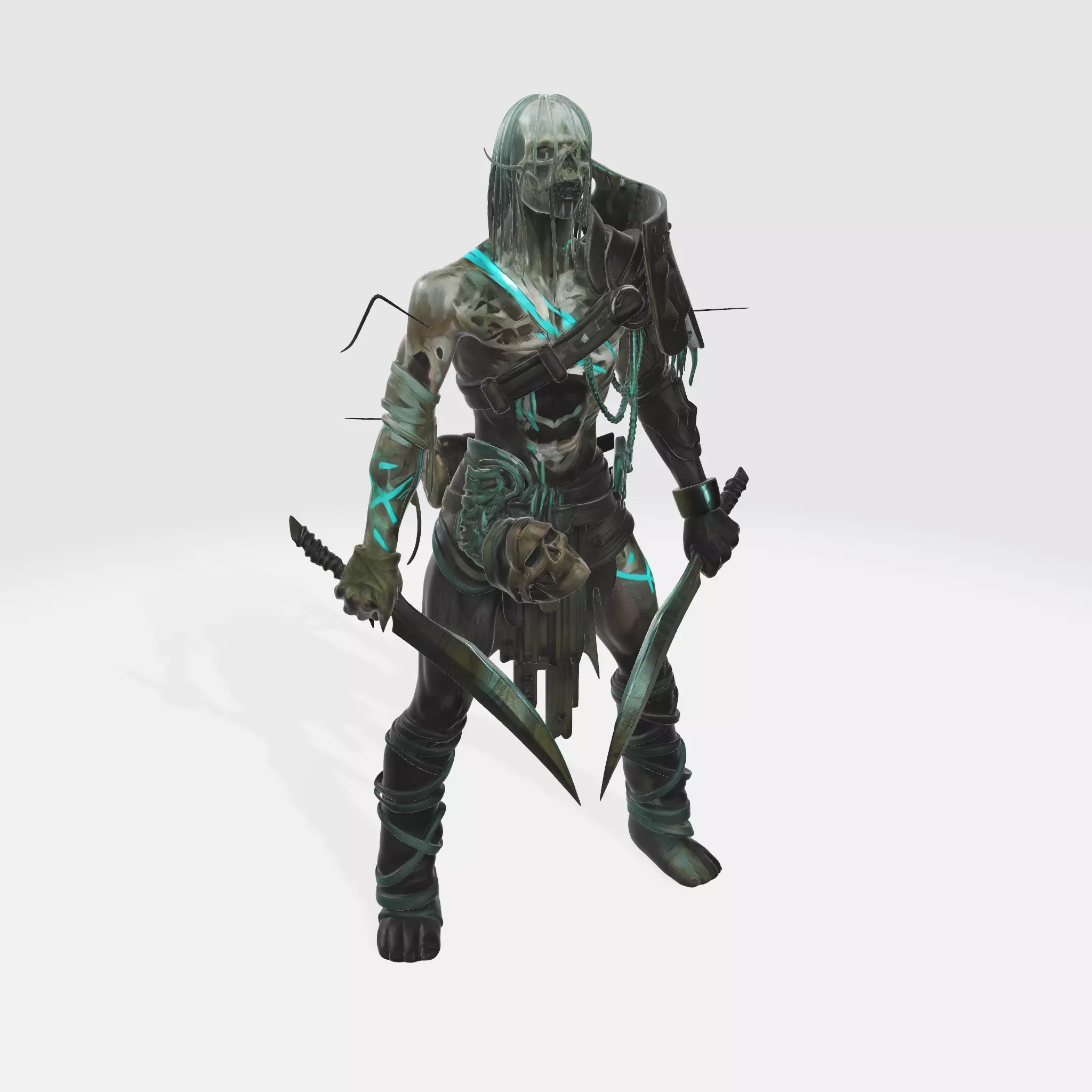 Kesshar the Revenant Assassin - Undead Rogue - Necropolis 3D model