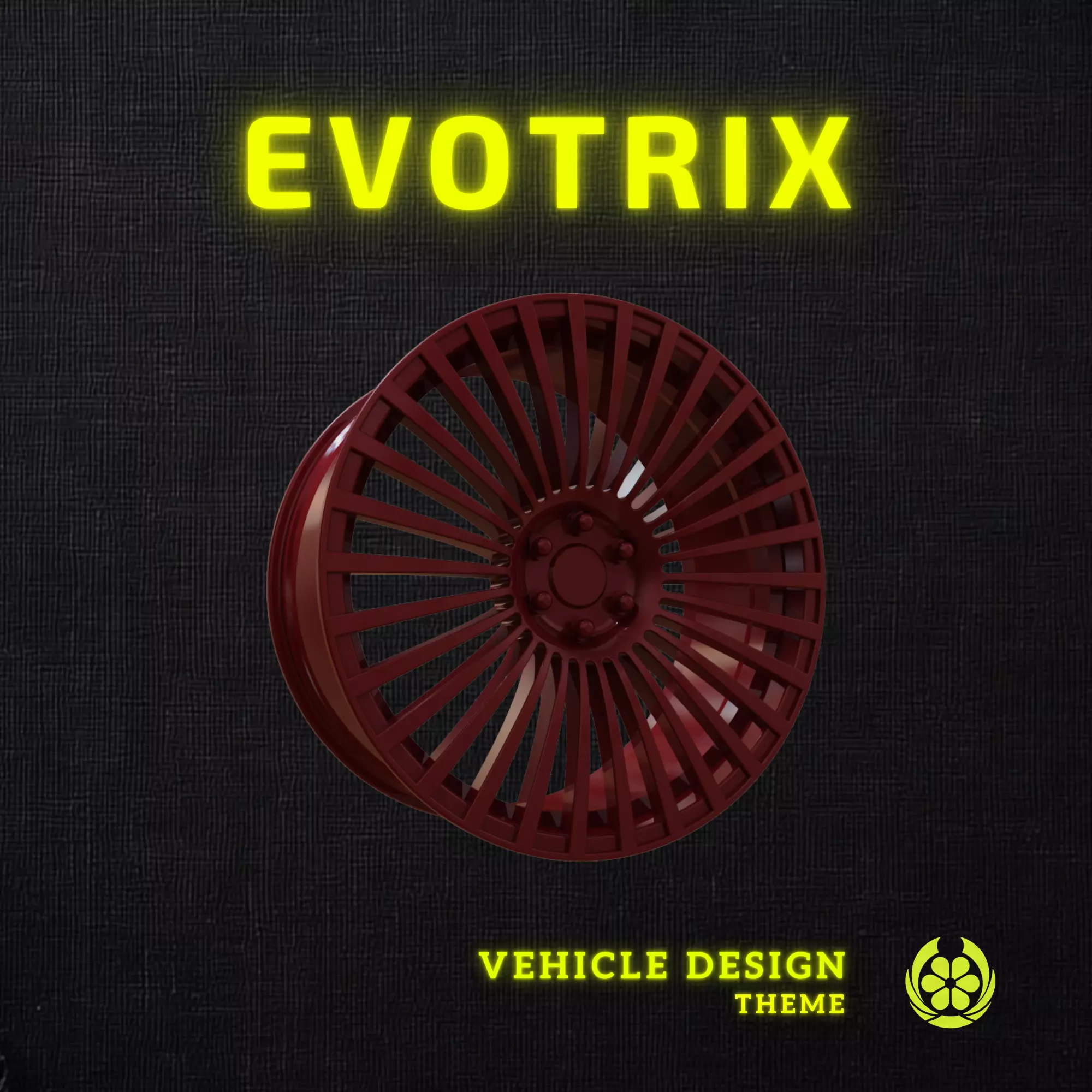 11 Evotrix Custom Car Rim 11 - 3D Print 3D print model