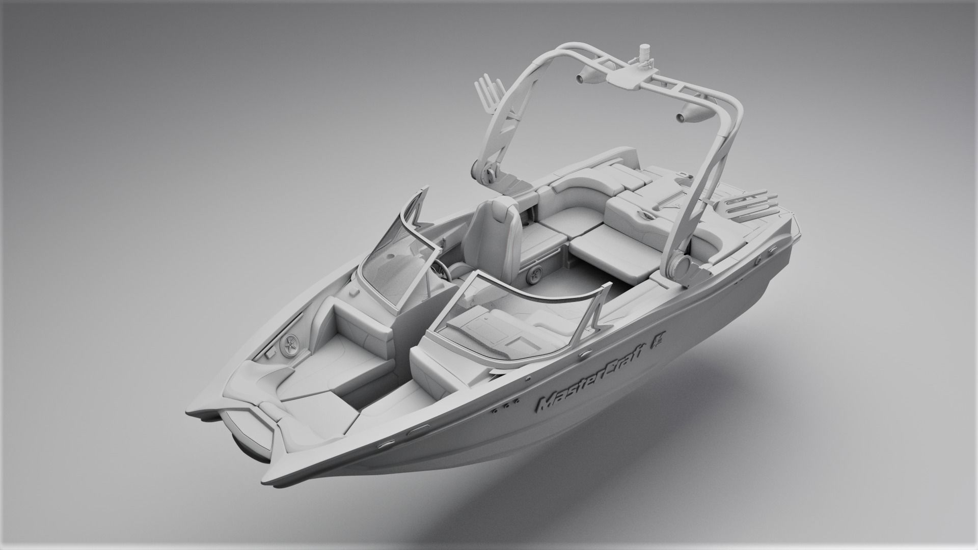 MasterCraft X20 Wakeboard Boat 3D model_9