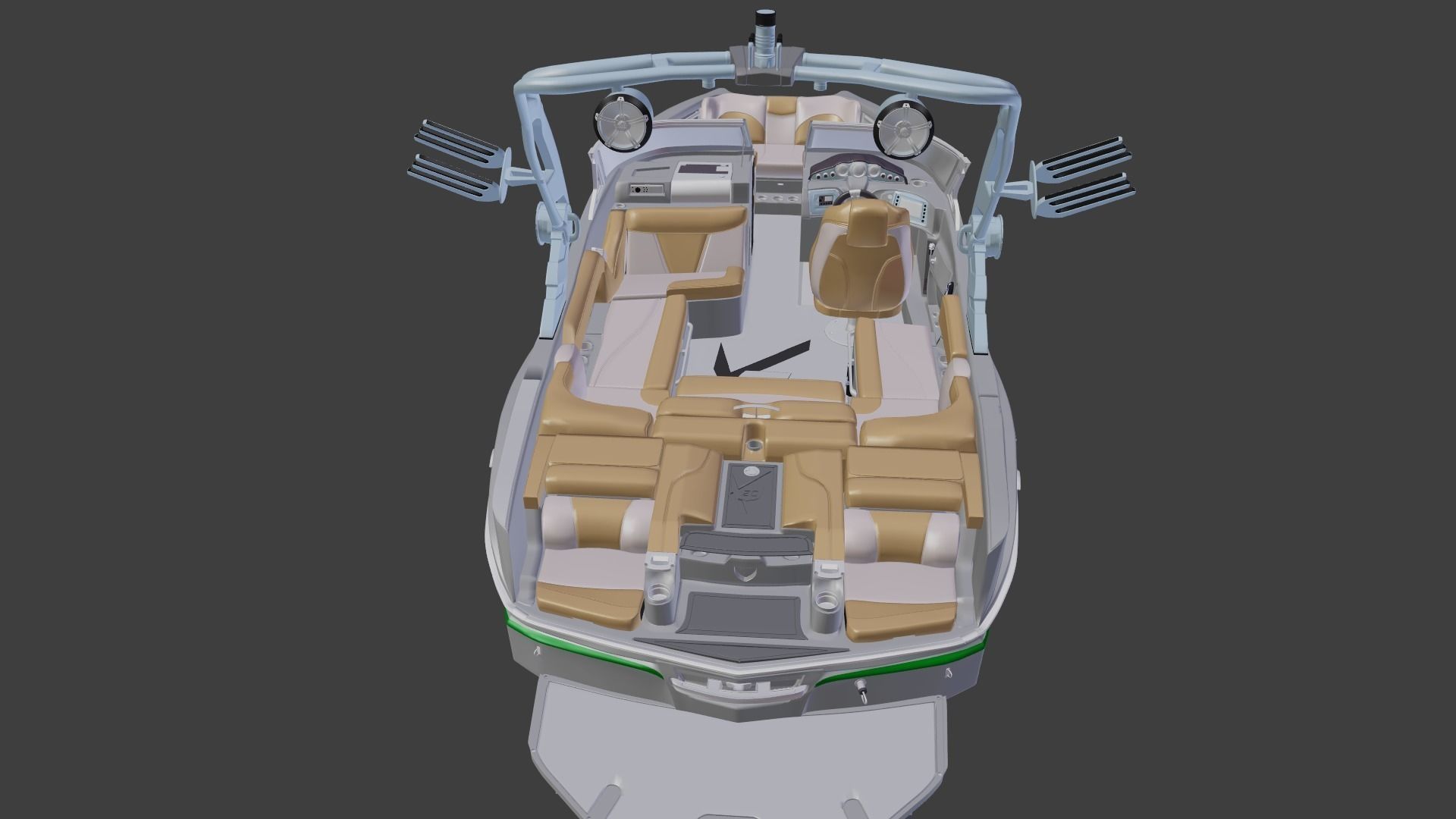 MasterCraft X20 Wakeboard Boat 3D model_13