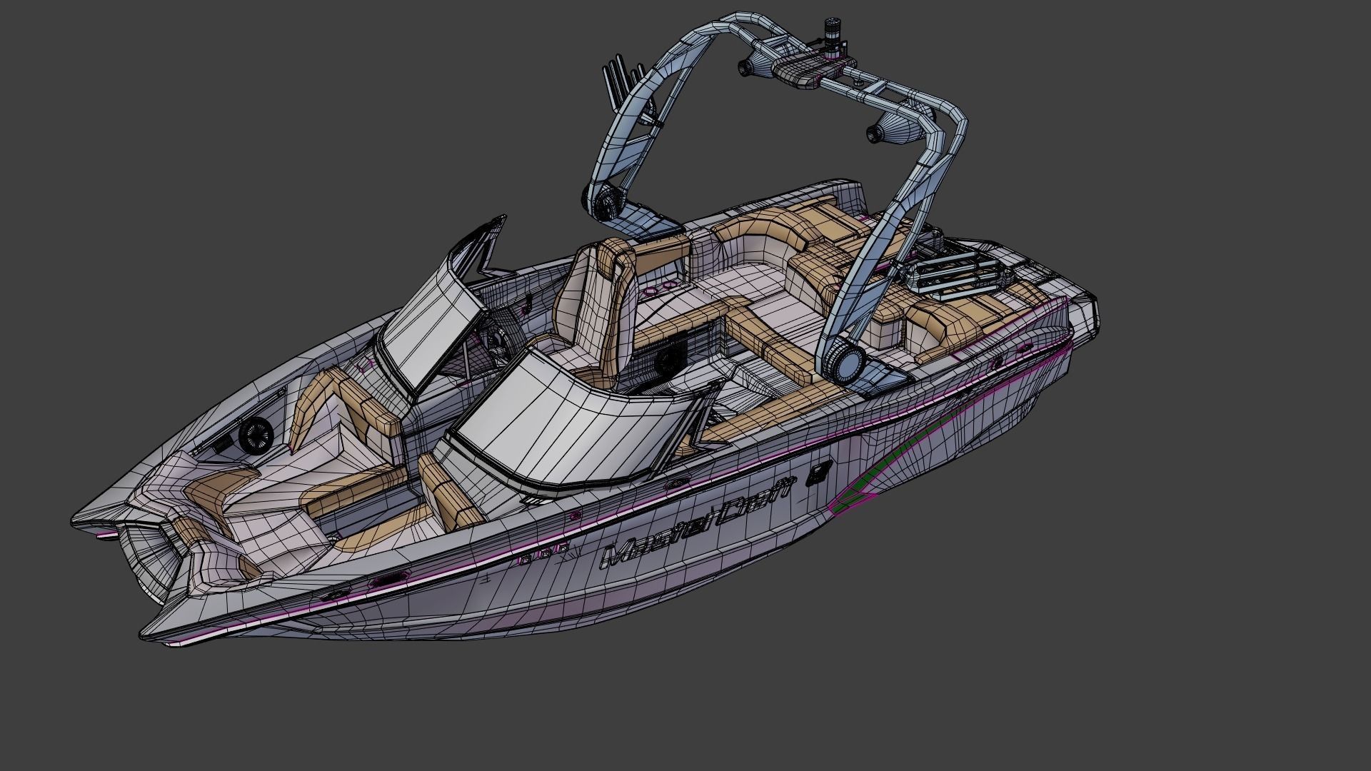 MasterCraft X20 Wakeboard Boat 3D model_15