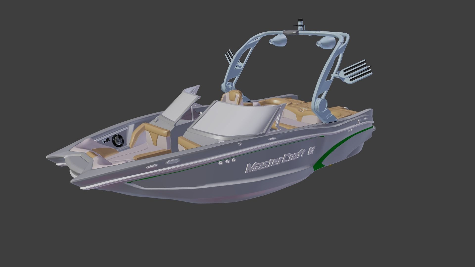 MasterCraft X20 Wakeboard Boat 3D model_7