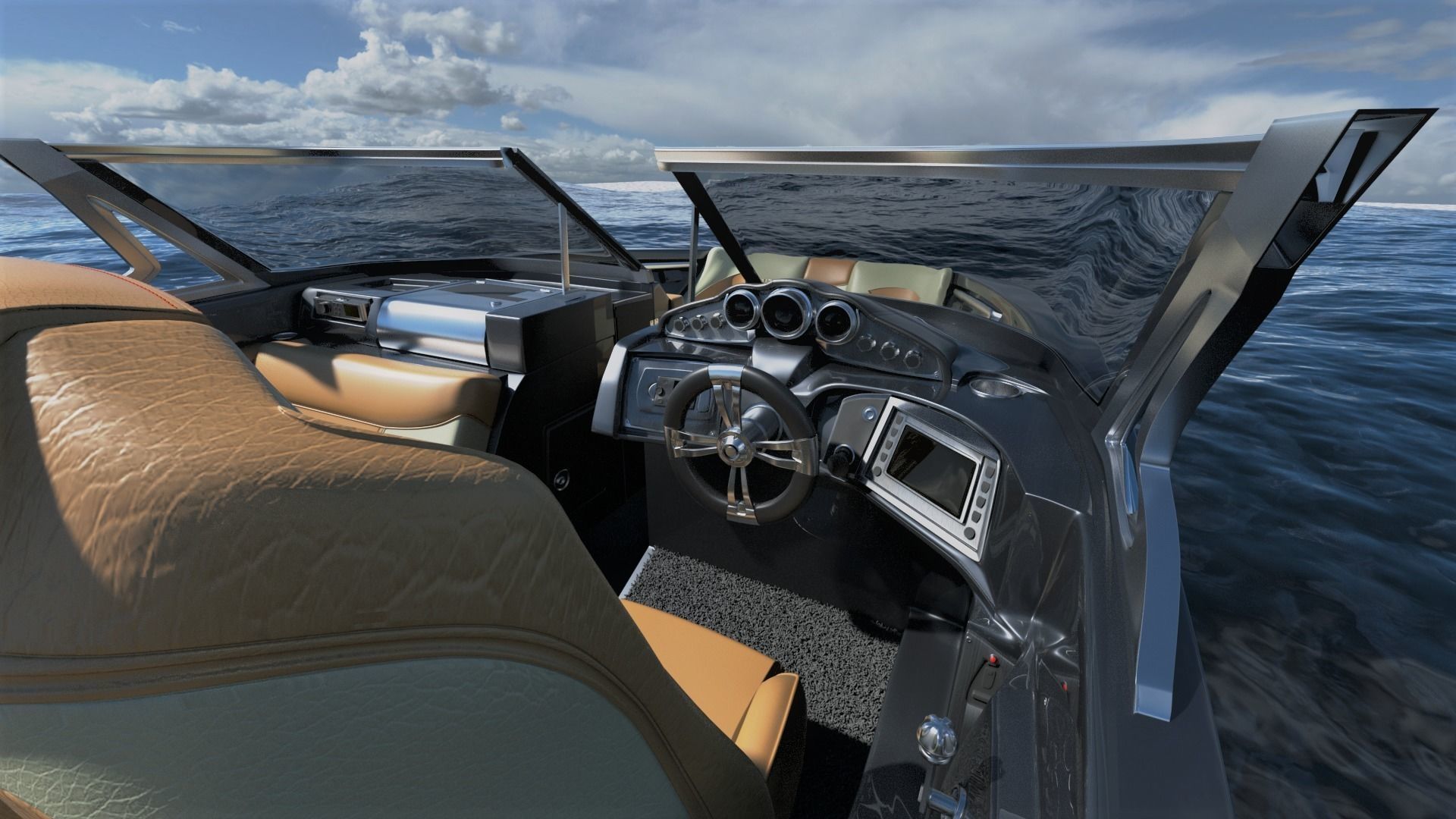 MasterCraft X20 Wakeboard Boat 3D model_4
