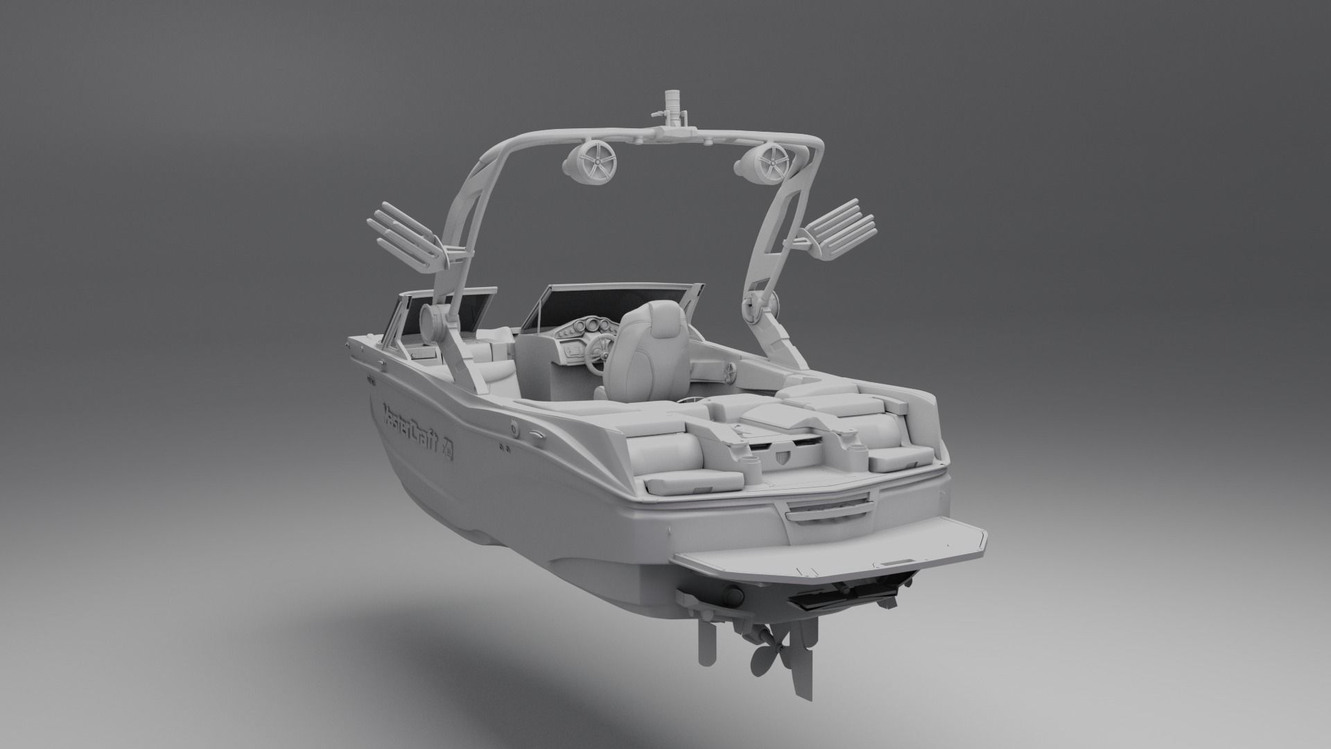 MasterCraft X20 Wakeboard Boat 3D model_19