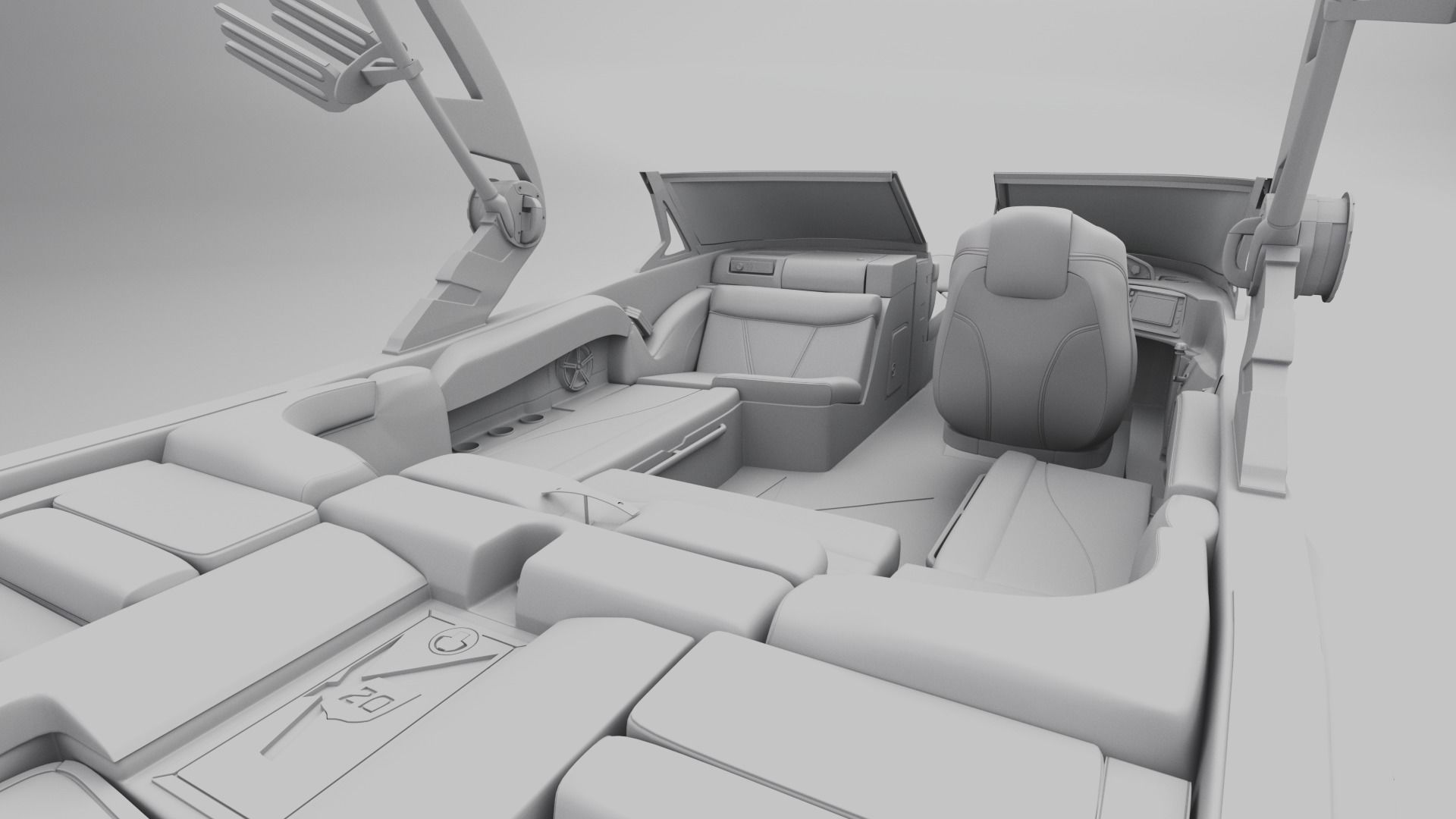 MasterCraft X20 Wakeboard Boat 3D model_18