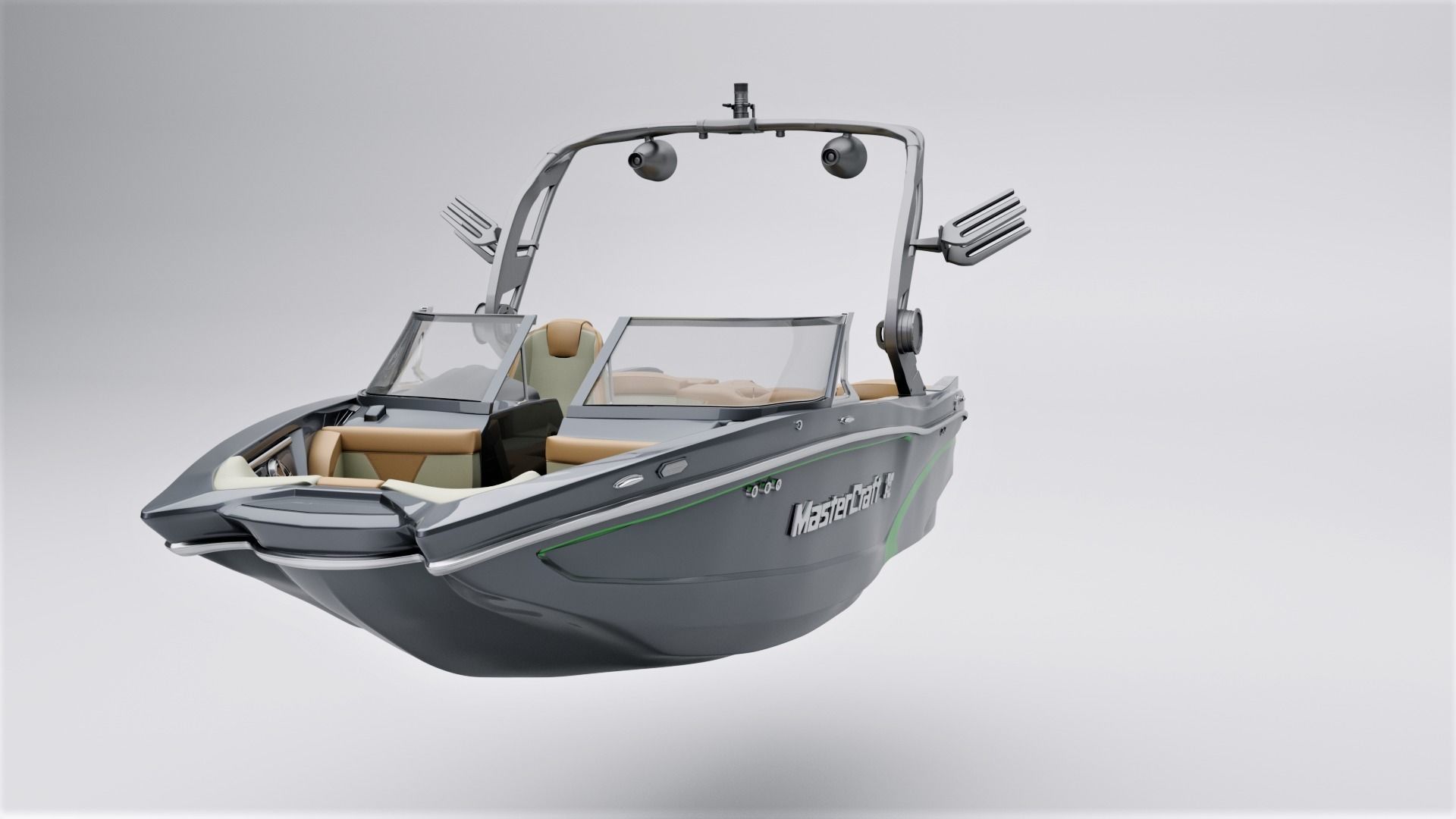 MasterCraft X20 Wakeboard Boat 3D model_1