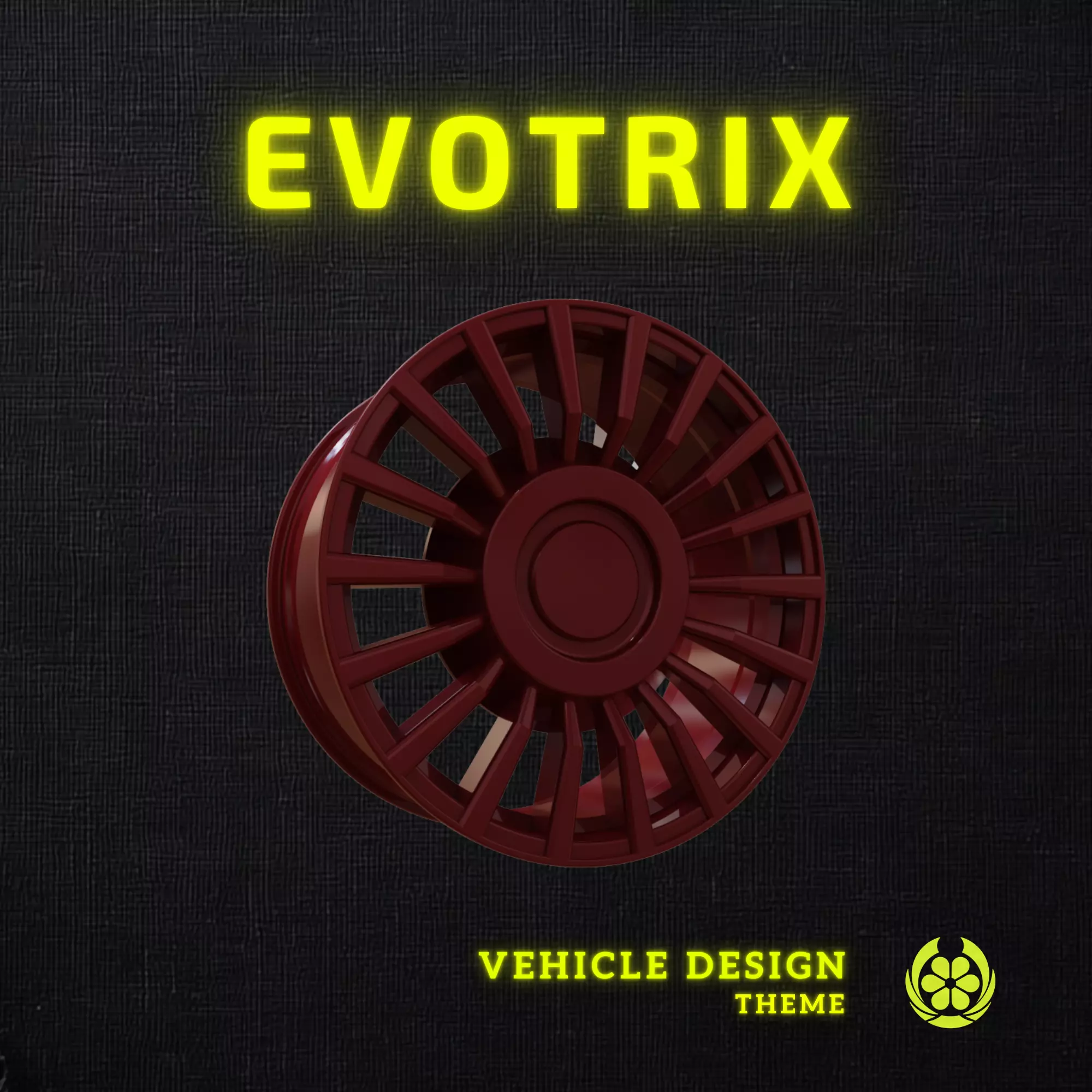 17 Evotrix Custom Car Rim 17 - 3D Print 3D print model