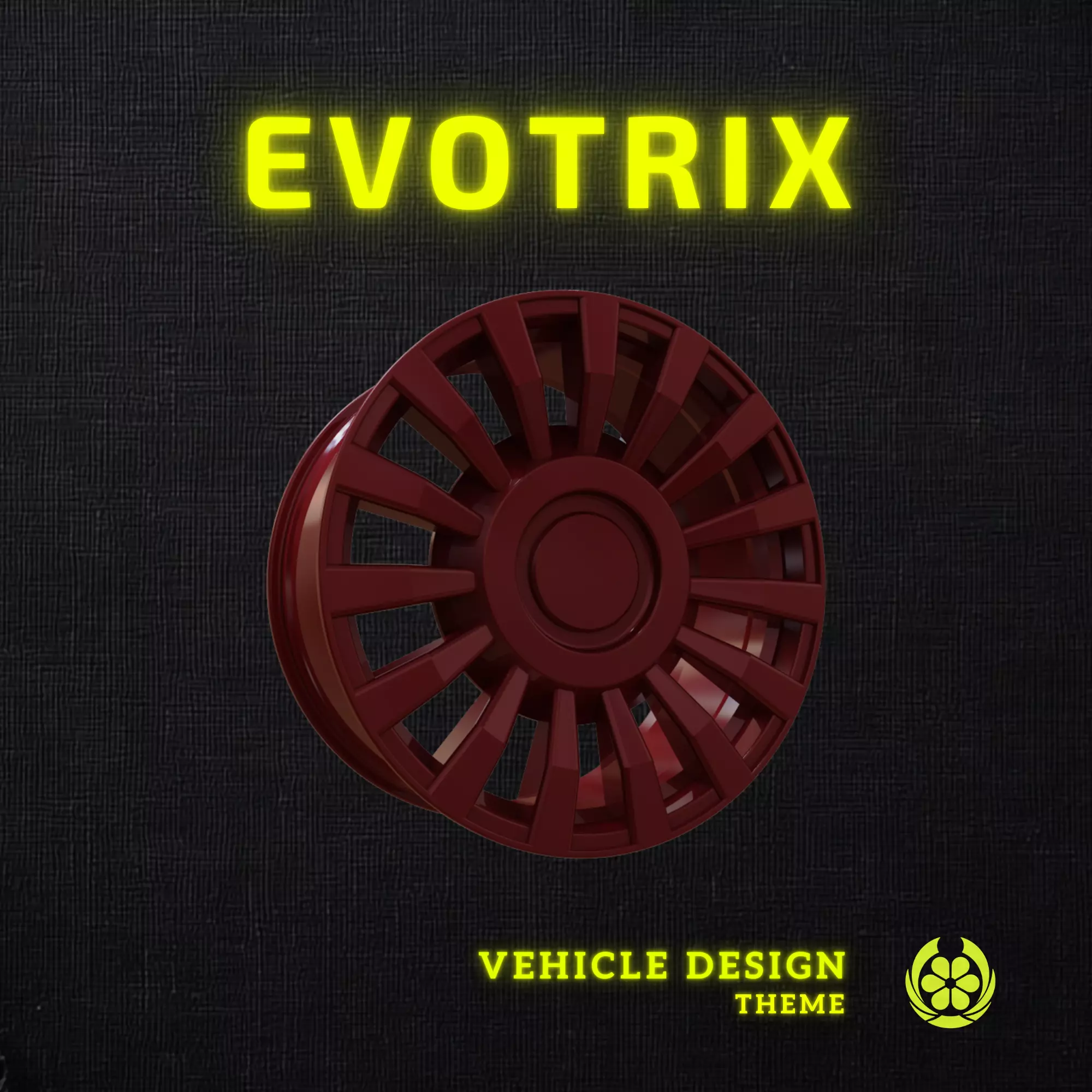 18 Evotrix Custom Car Rim 18 - 3D Print 3D print model