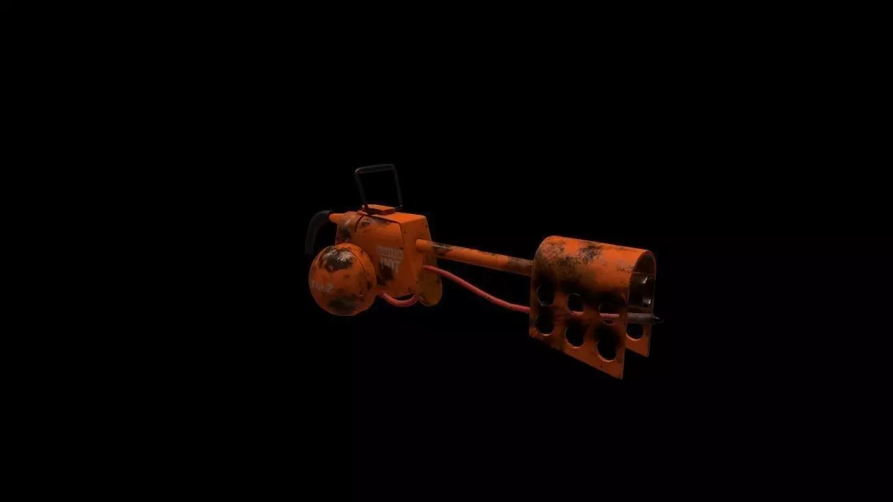Flame thrower Free low-poly 3D model
