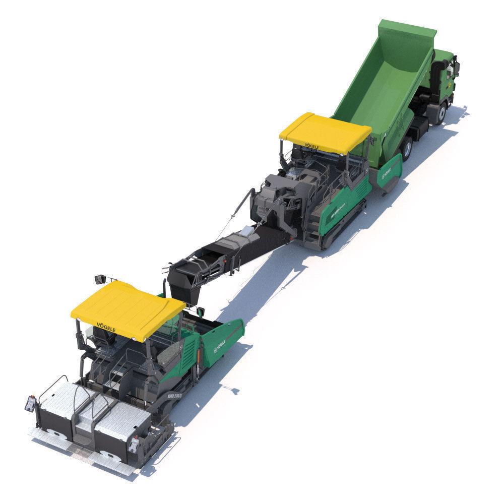 Paving Machines Collection 3D model_3