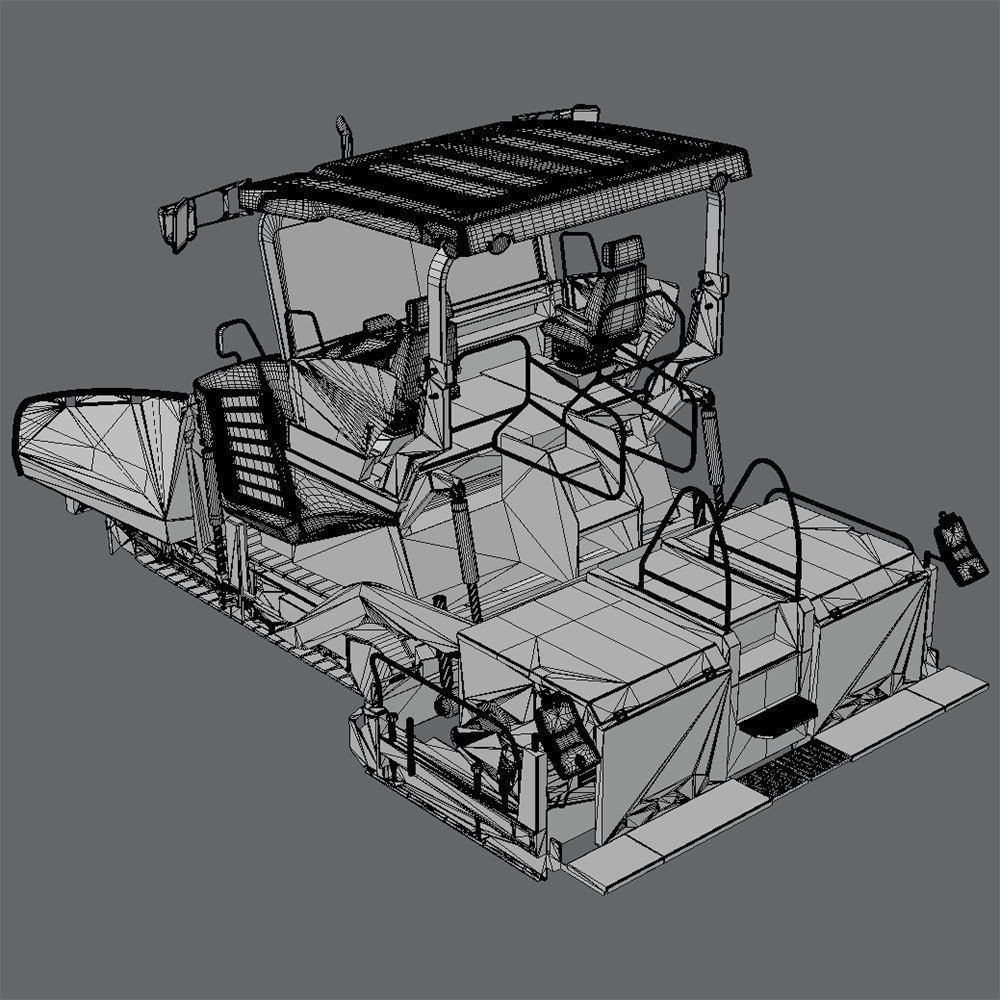 Paving Machines Collection 3D model_19