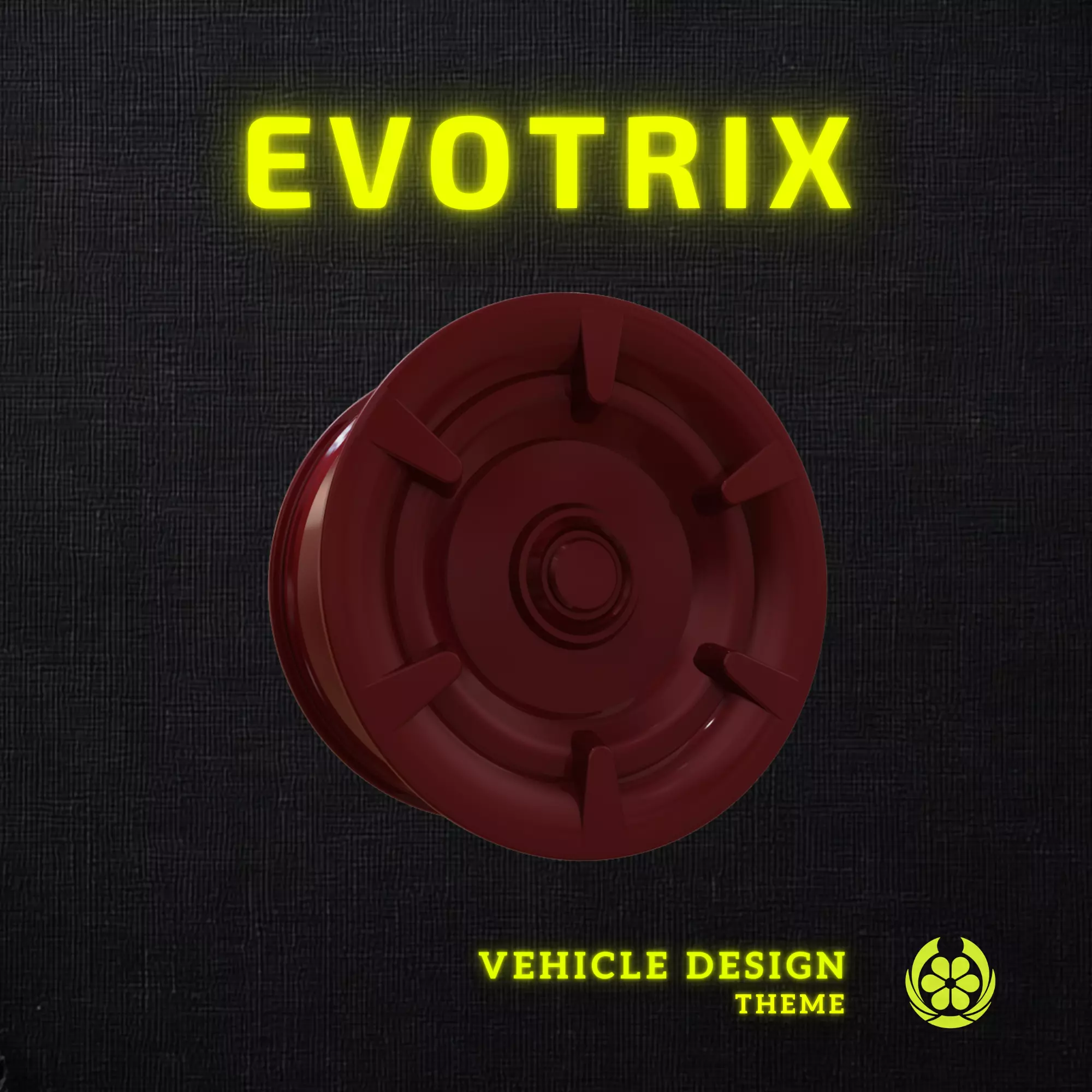 19 Evotrix Custom Car Rim 19 - 3D Print 3D print model