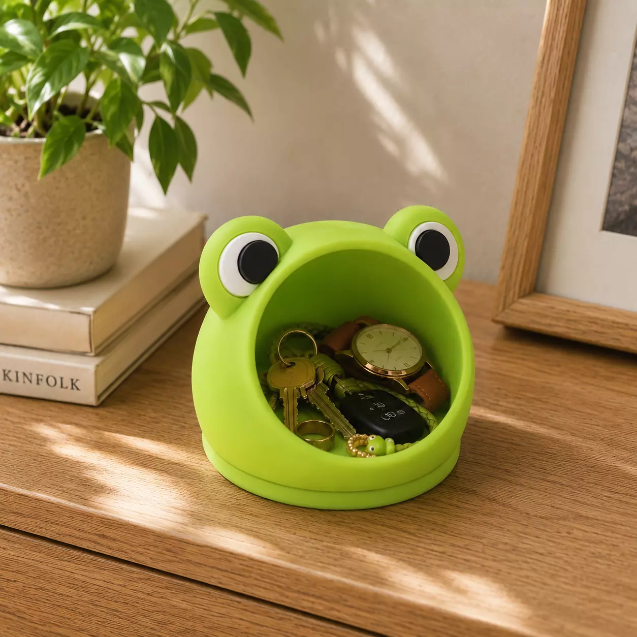Frog Desk Organizer 3D Printable STL 3D print model