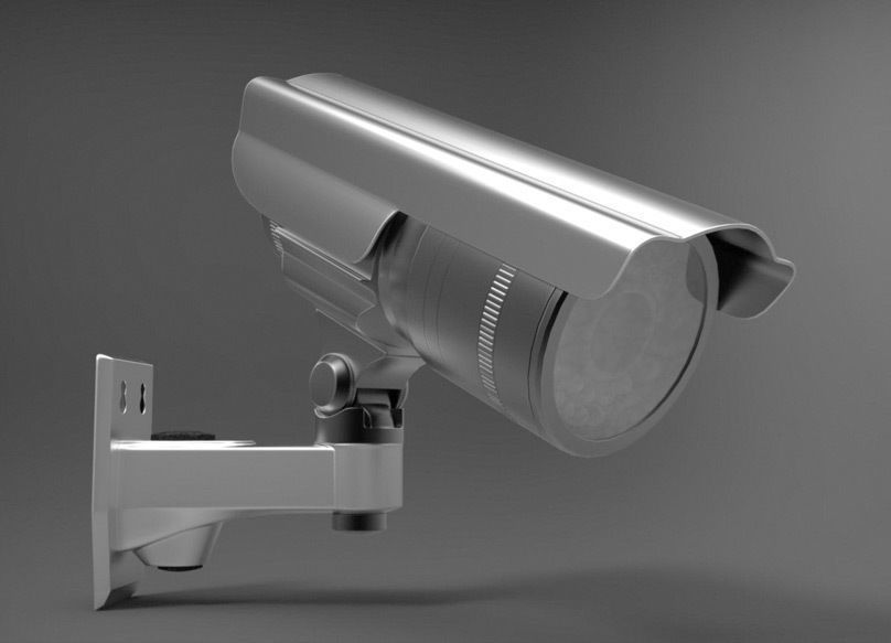 security camera cctv 3D model_1