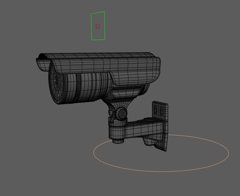 security camera cctv 3D model_4