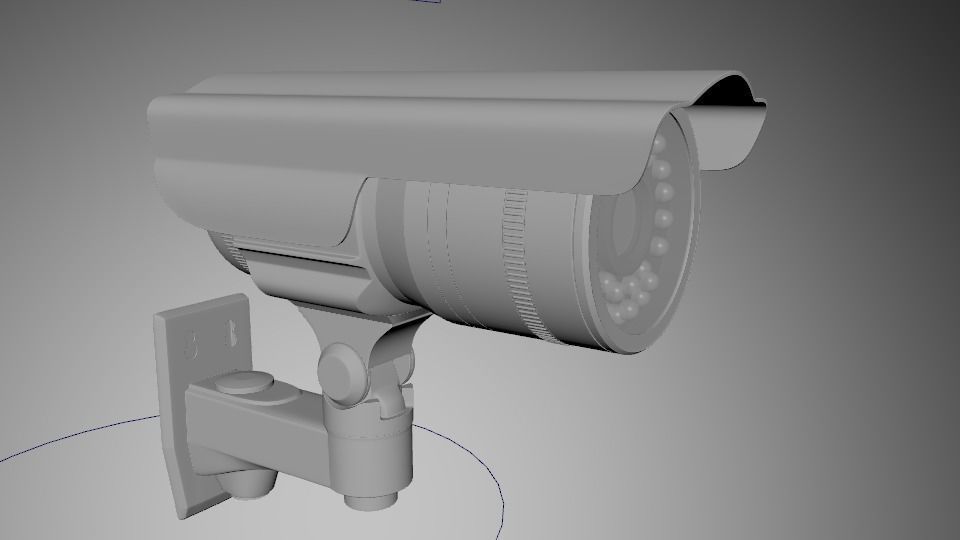 security camera cctv 3D model_2
