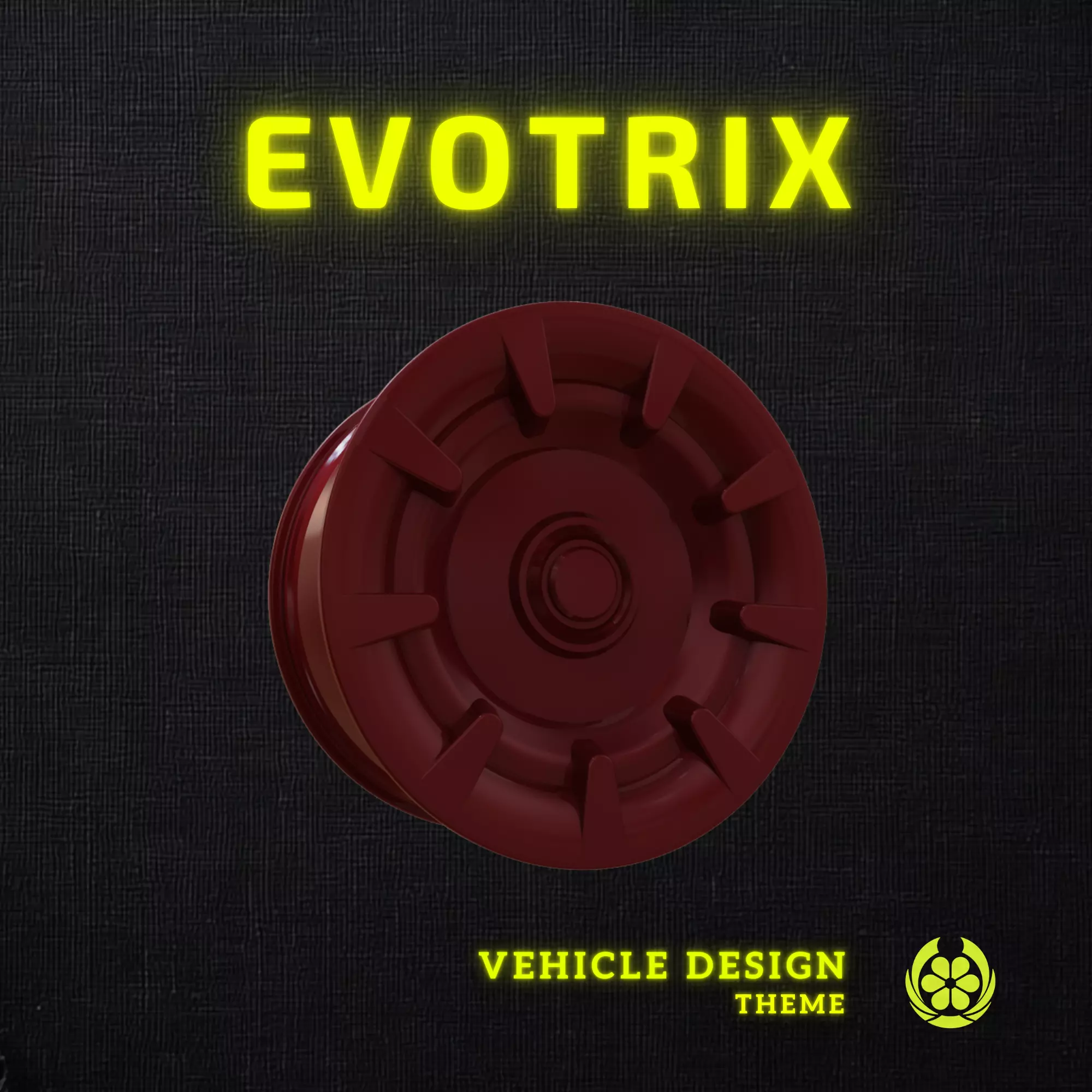 20 Evotrix Custom Car Rim 20 - 3D Print 3D print model